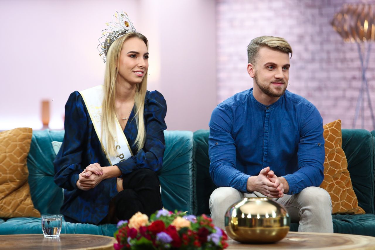 Miss Polonia Milena Sadowska w Dzień Dobry TVN ze swoim narzeczonym (ZDJĘCIA)