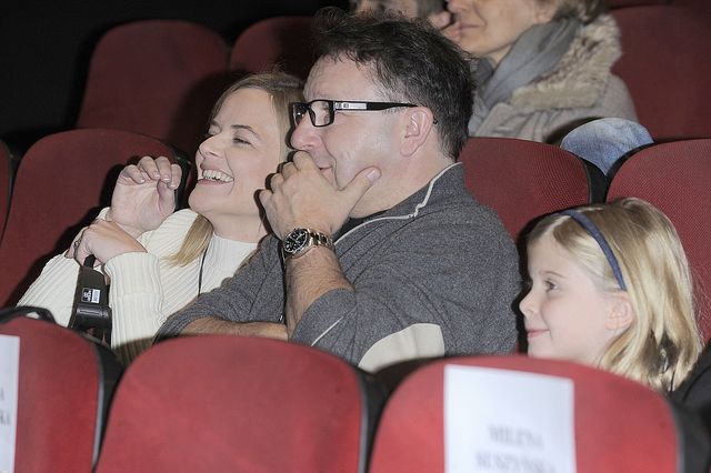 Richardson i Zamachowski zabrali dzieci na premierę filmu