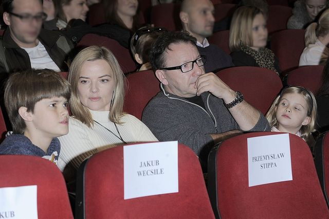 Richardson i Zamachowski zabrali dzieci na premierę filmu