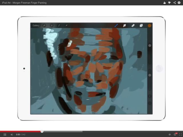 Niewiarygodne! Morgan Freeman namalowany na iPadzie (FOTO)
