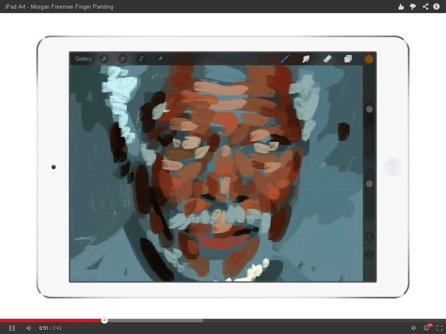 Niewiarygodne! Morgan Freeman namalowany na iPadzie (FOTO)