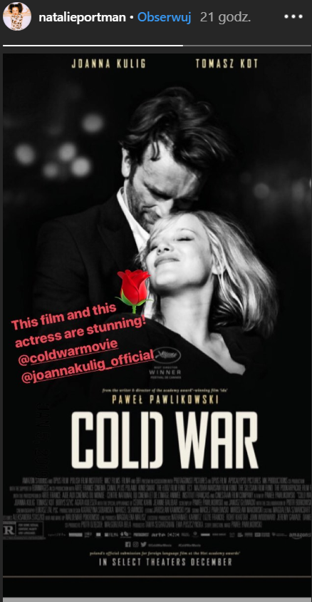 Natalie Portman wyraziła opinię o Joannie Kulig. Co twierdzi o aktorce?