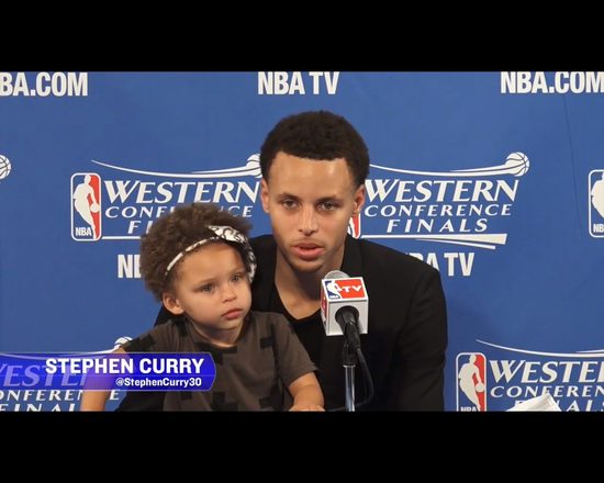 Córka Stephena Curry, gwiazdy NBA, skradła tacie wywiad