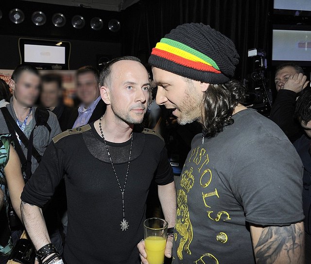 Dwaj byli faceci Dody na jednej imprezie (FOTO)