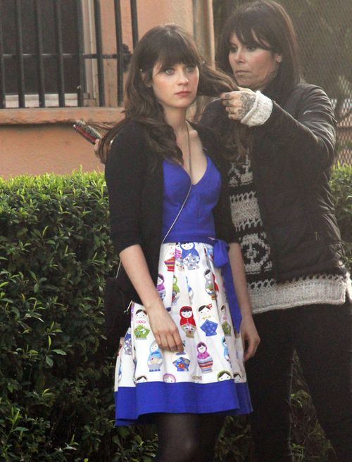 Słodka Zooey Deschanel podczas pracy (FOTO)