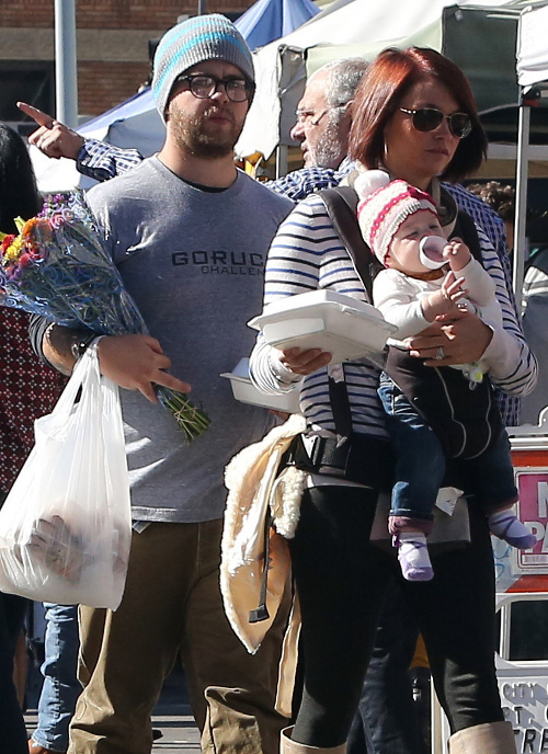 Ben Affleck oraz Jack Osbourne z rodzinami na bazarze (FOTO)