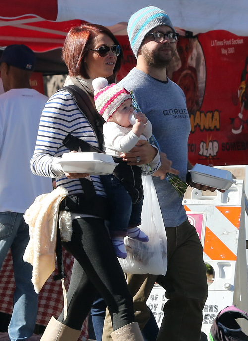 Ben Affleck oraz Jack Osbourne z rodzinami na bazarze (FOTO)