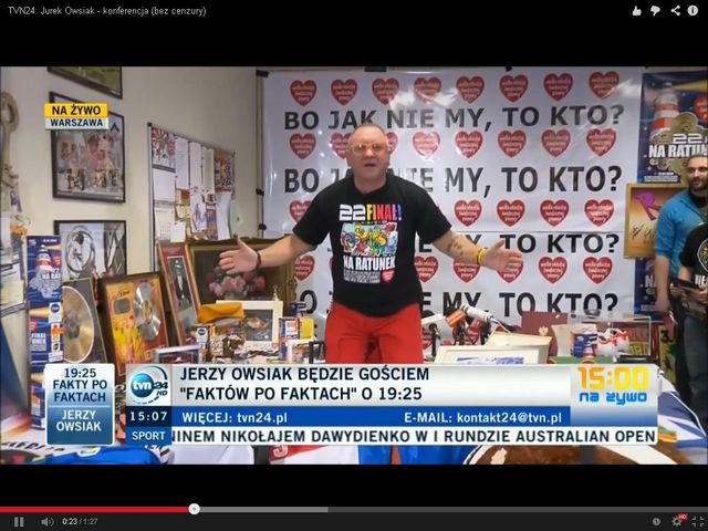 Jurek Owsiak: Mieszkam w bloku, płacę ZUS, a mój OFE jest...