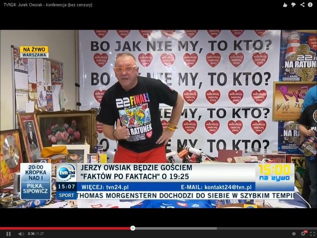 Jurek Owsiak: Mieszkam w bloku, płacę ZUS, a mój OFE jest...