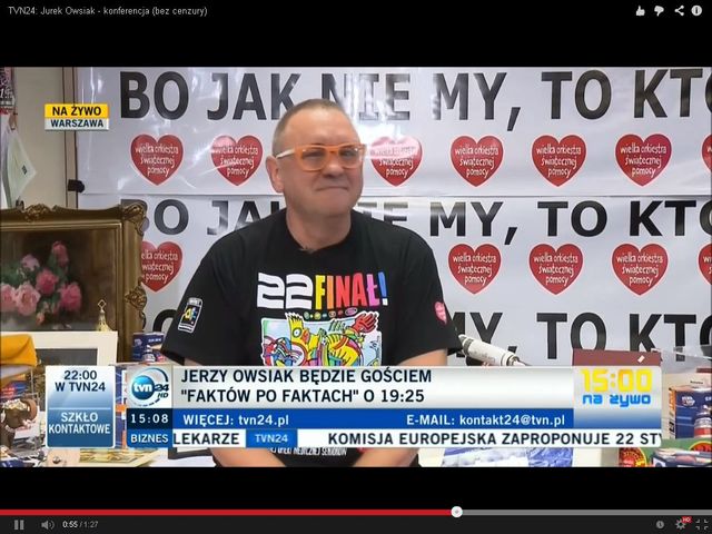 Jurek Owsiak: Mieszkam w bloku, płacę ZUS, a mój OFE jest...