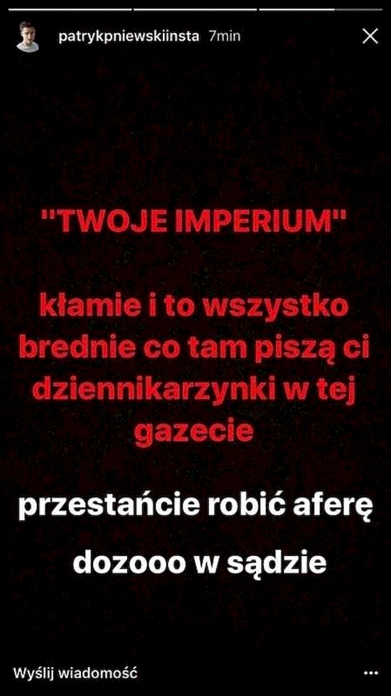 Patryk Pniewski ZMYŚLIŁ związek z Katarzyną Sawczuk?! 