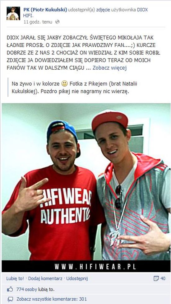 Pikej kontra DIOX - jest afera (FOTO) Pikej kontra DIOX - jest afera (FOTO)