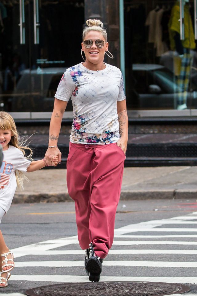 Pink z córką Willow i mężem w doskonałych humorach (ZDJĘCIA)