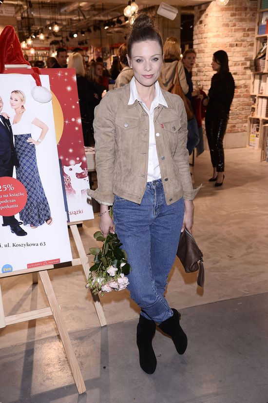 Odmłodzona Karolina Korwin-Piotrowska na premierze książki Doroty Williams (FOTO