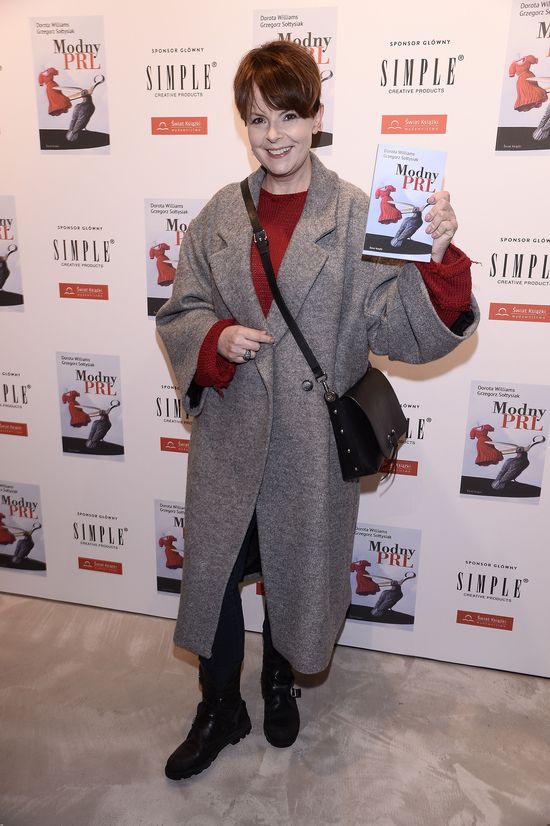 Odmłodzona Karolina Korwin-Piotrowska na premierze książki Doroty Williams (FOTO