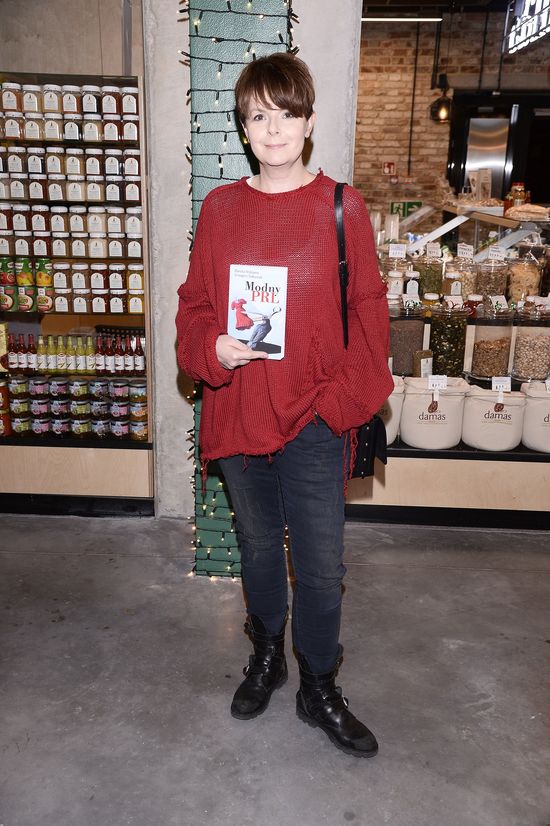 Odmłodzona Karolina Korwin-Piotrowska na premierze książki Doroty Williams (FOTO