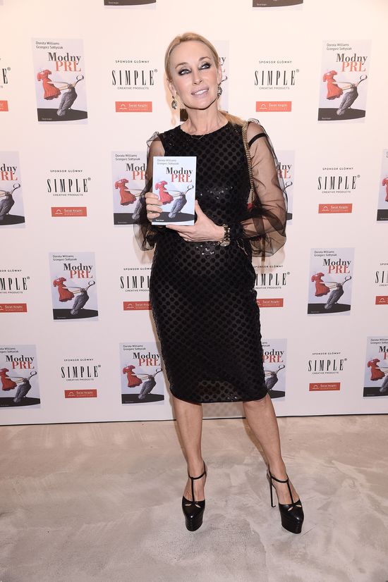 Odmłodzona Karolina Korwin-Piotrowska na premierze książki Doroty Williams (FOTO