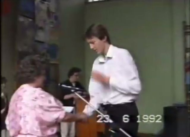 Marcin Prokop pokazał szkolne video sprzed ponad 20 lat FB