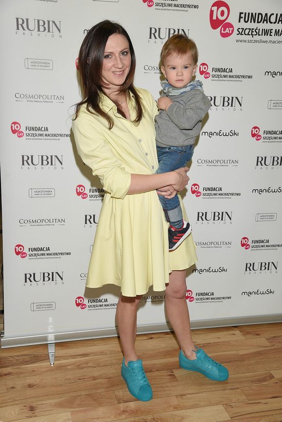 Monika Pyrek z synkiem Grzesiem na imprezie (FOTO)