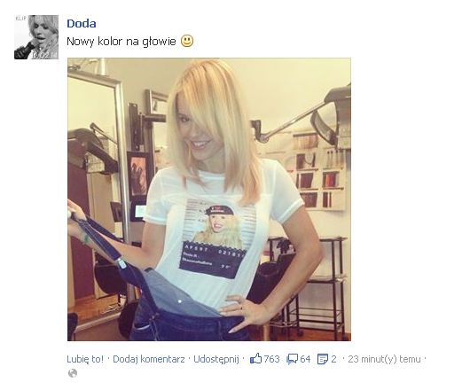 Doda zmieniła fryzurę! (FOTO)