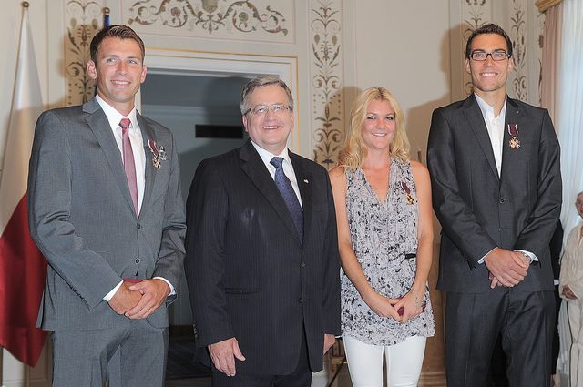 Janowicz, Kubot i Radwańska u prezydenta (FOTO)