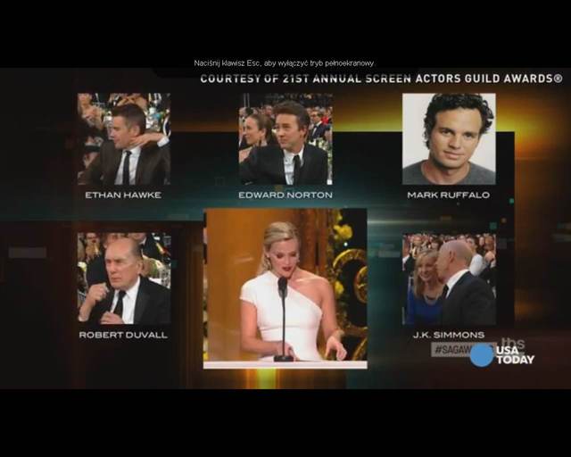 Wpadka na gali SAG [VIDEO]