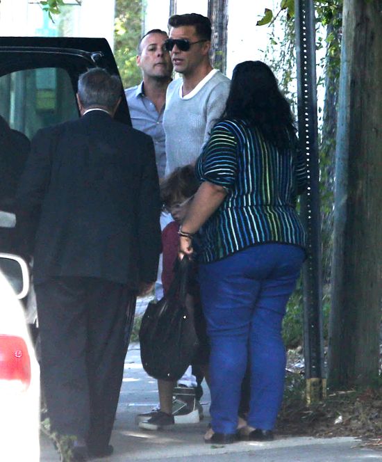 Ricky Martin przyłapany z synami (FOTO)