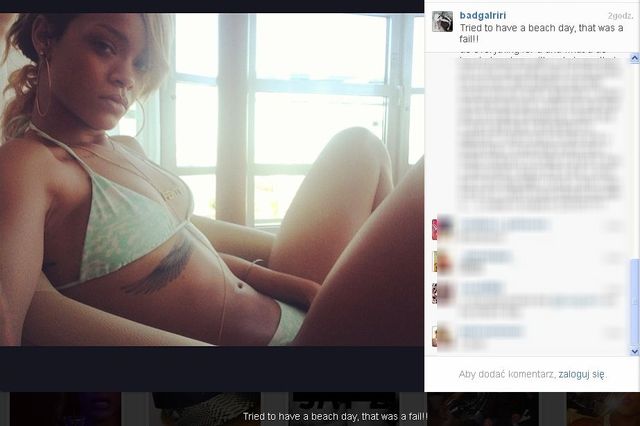 Rihannie nie podobało się na sopockiej plaży?