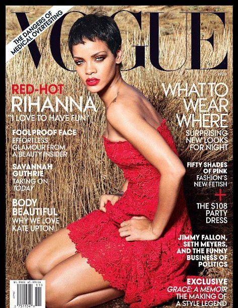 Rihanna przynudza na okładce amerykańskiego Vogue? (FOTO)