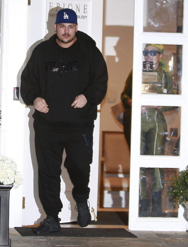 Rob Kardashian bez koszulki (Snapchat)