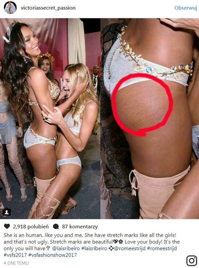 Aniołki Victoria's Secret też mają ROZSTĘPY (Instagram)