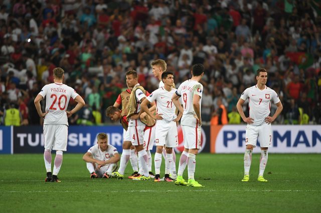 Polscy kibice sugerują błąd sędziego w czasie meczu z Portugalią