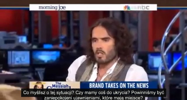 Russell Brand zrobił zadymę w telewizji śniadaniowej (VIDEO)