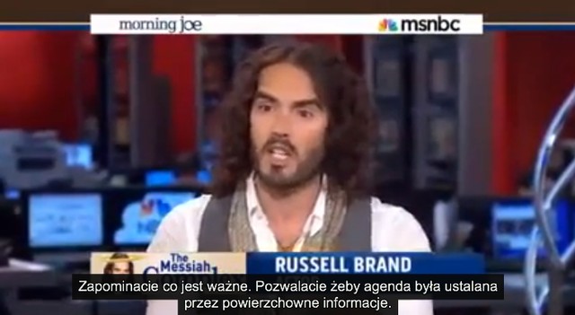 Russell Brand zrobił zadymę w telewizji śniadaniowej (VIDEO)