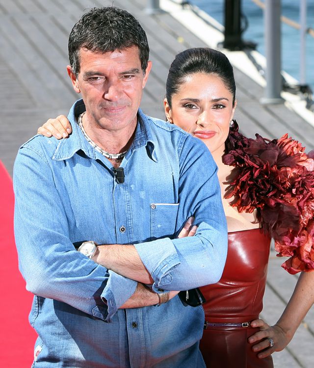 Antonio Banderas STANĄŁ PO STRONIE Salmy Hayek! Antonio Banderas STANĄŁ PO STRONIE Salmy Hayek!
