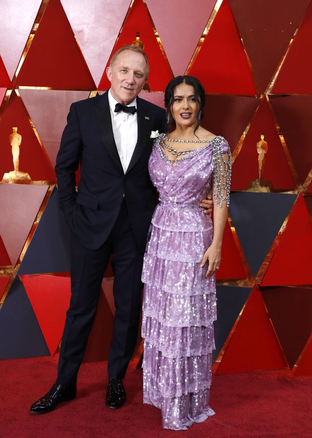 Salma Hayek na Oscarach w naszyjniku wartym 4 MILIONY dolarów (ZDJĘCIA)