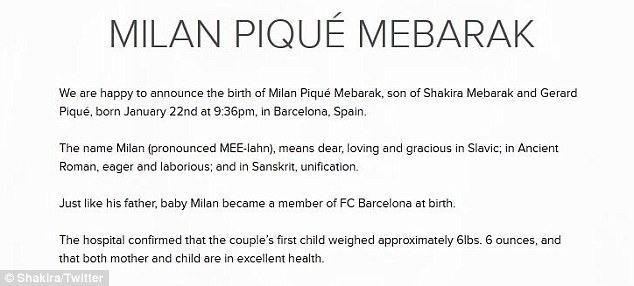 Shakira urodziła syna!