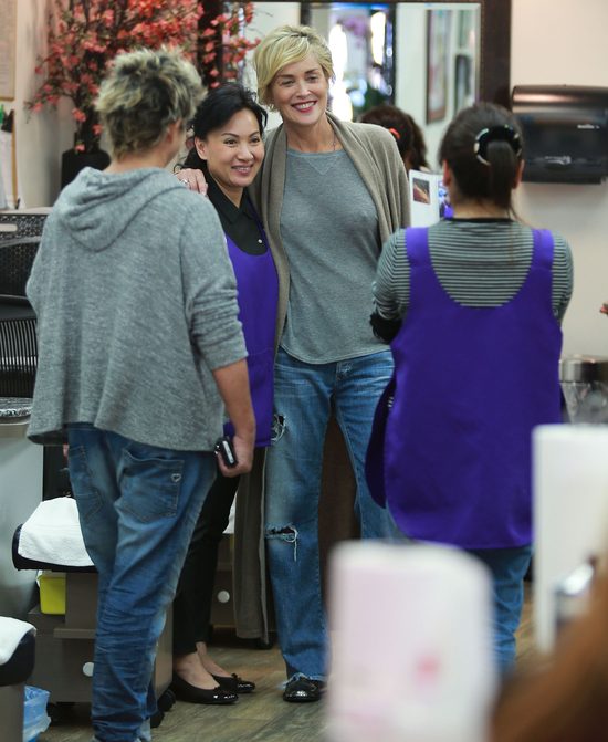 Sharon Stone - po pięćdziesiątce chodzi BEZ BIUSTONOSZA Sharon Stone - po pięćdziesiątce chodzi BEZ BIUSTONOSZA