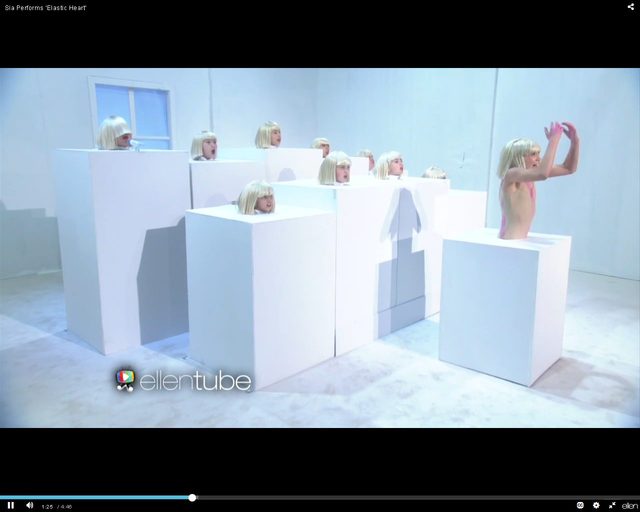 Sia u Ellen znów nie pokazała twarzy [VIDEO]