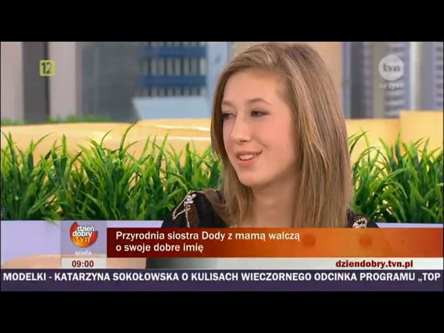 Przyrodnia siostra Dody chce zostać aktorką