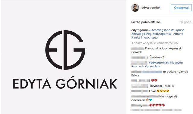 Edyta Górniak próbuje sił w nowej dziedzinie. Została... projektantką! 