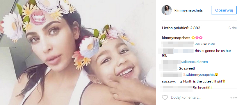 Kim Kardashian udostepniła urocze zdjęcie North West (FOTO)