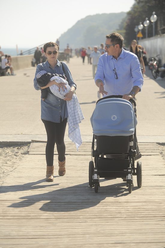 Andrzej Sołtysik z piękną żoną i synkiem nad morzem (FOTO)