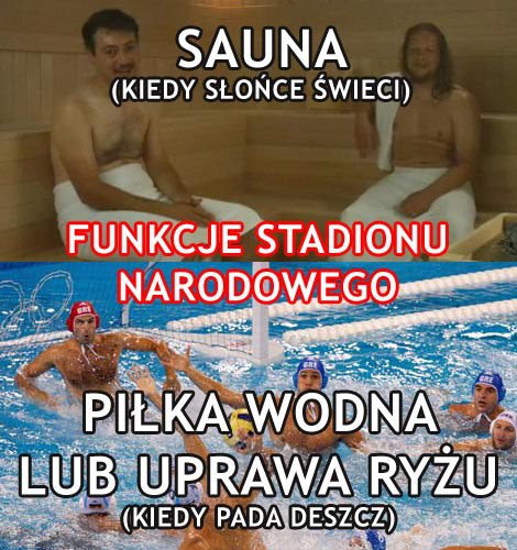 Stadion Narodowy ochrzczony Basenem Narodowym