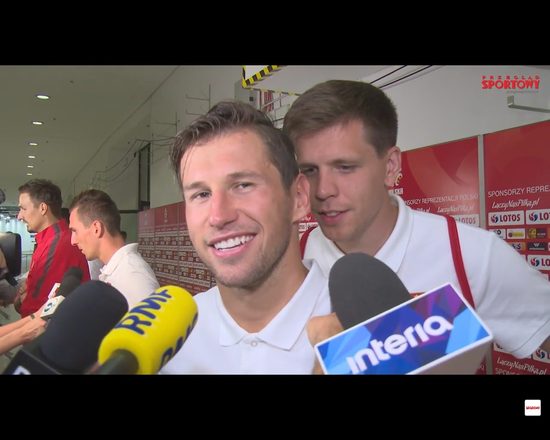Wojciech Szczęsny robi sobie żarty w czasie wywiadu [VIDEO]