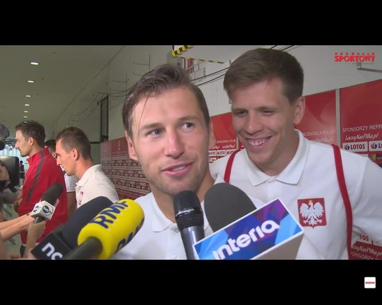 Wojciech Szczęsny robi sobie żarty w czasie wywiadu [VIDEO]