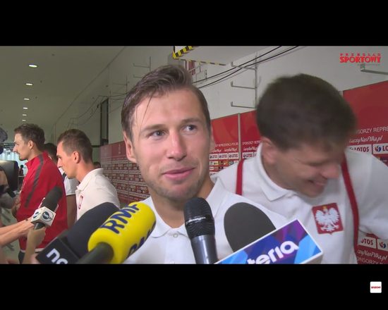 Wojciech Szczęsny robi sobie żarty w czasie wywiadu [VIDEO]