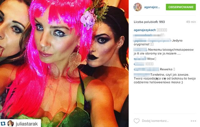 Agnieszka Szulim miała straszne oczy w tę noc (Instagram)