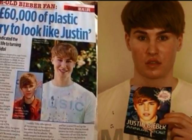 Toby Sheldon wydał fortunę, by wyglądać jak Justin Bieber! 