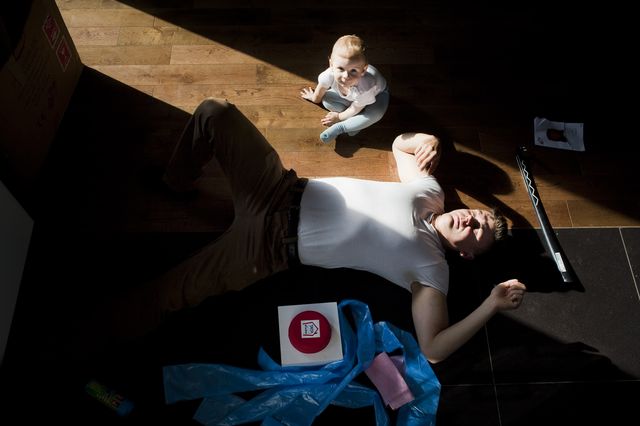 Tomasz Niecik z synem w domowym zaciszu (FOTO)